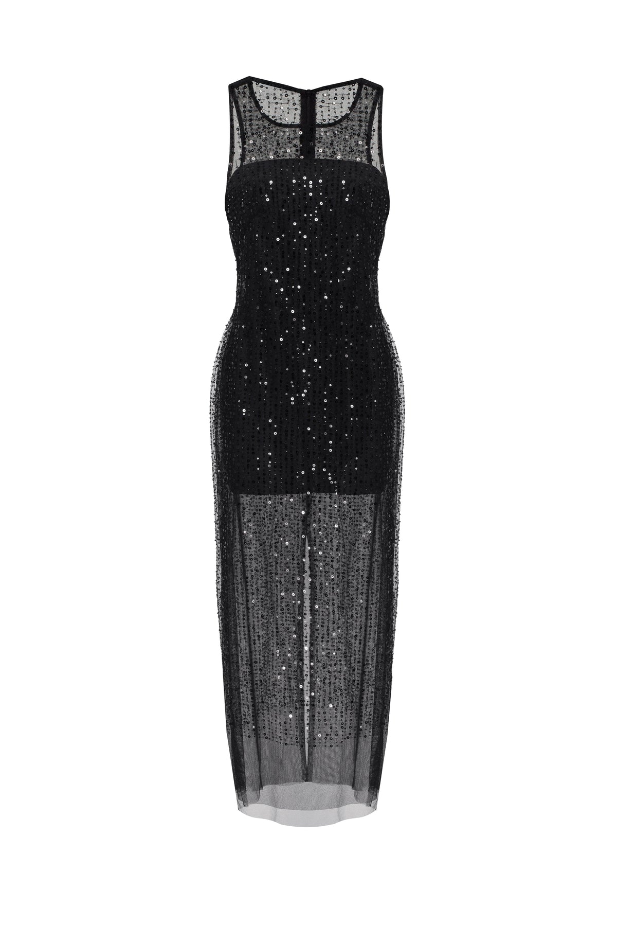 SENSATIONAL SHEER LACE MAXI DRESS, XO XO