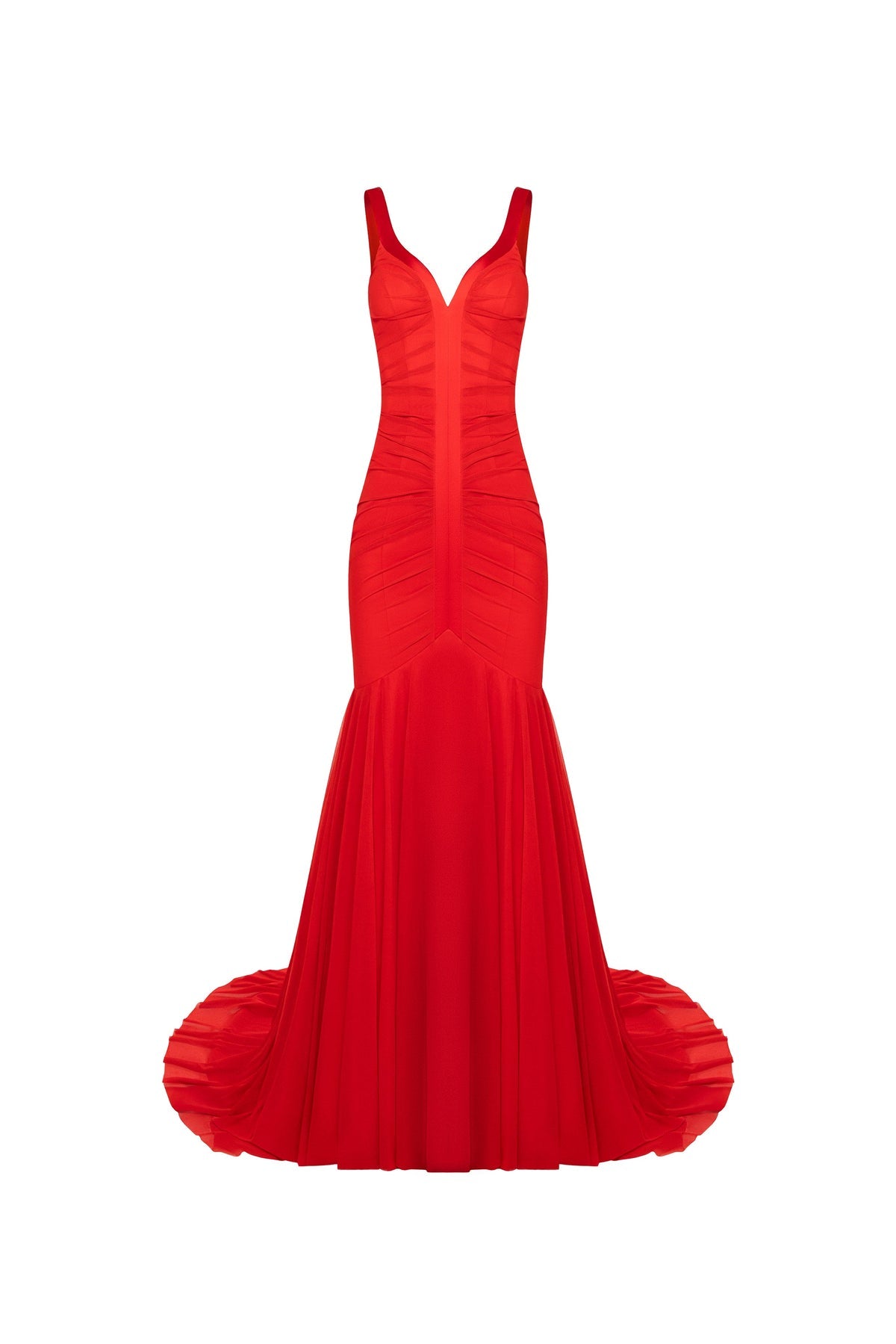 GALA SCARLET MERMAID GOWN