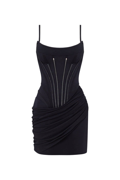 CHIC FITTED CORSET MINI DRESS, PARISIENNE