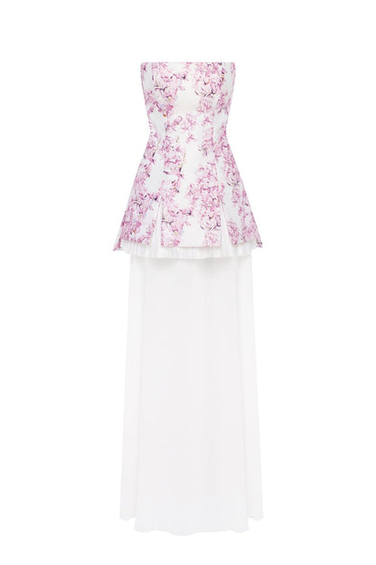 2-IN-1 PINK SAKURA MINI WITH A DETACHABLE UNDERSKIRT