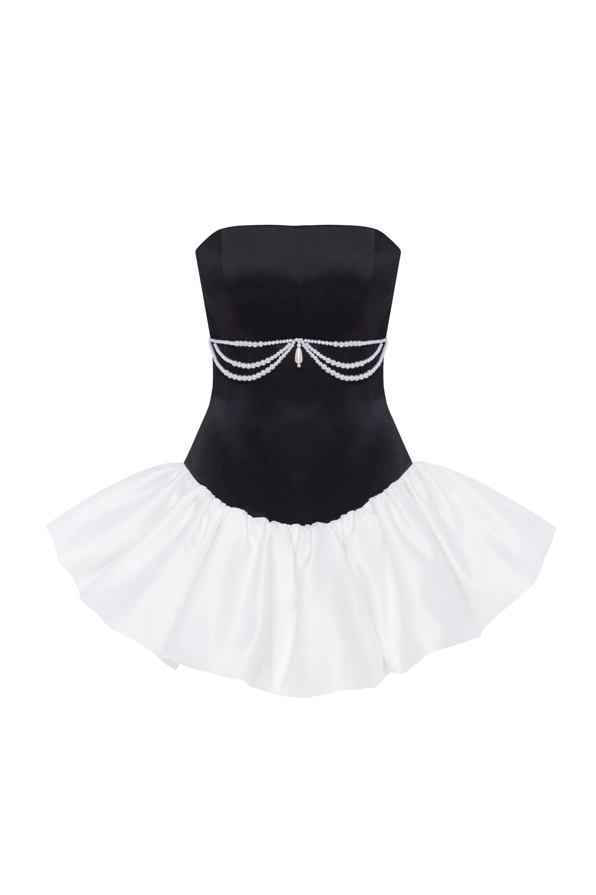 SWAN-LIKE MINI CORSET DRESS, GLOW-UP