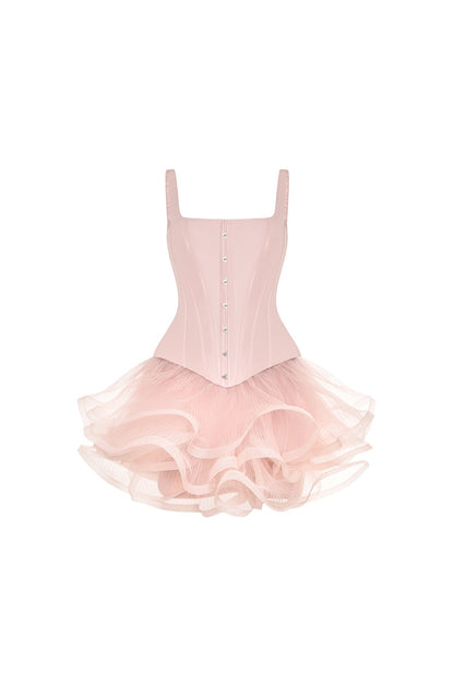 SCULPTING PINK LOW-WAIST CORSET