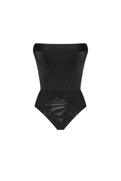 CLASSY BLACK BODYSUIT, XO XO