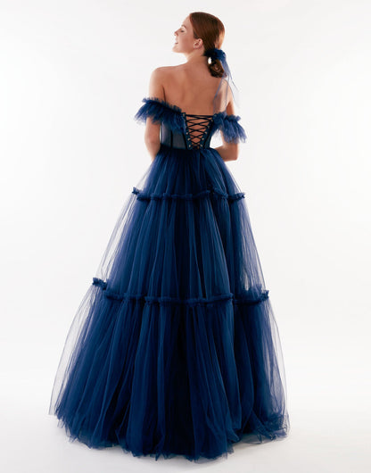 ELEGANT OFF-THE-SHOULDER MAXI DRESS