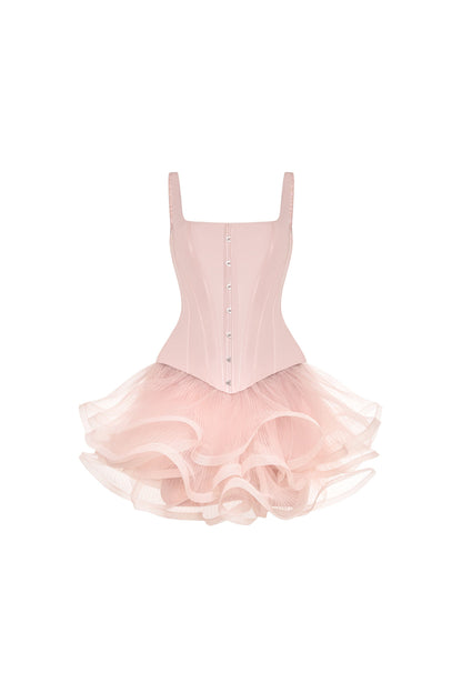 SCULPTING PINK LOW WAIST CORSET