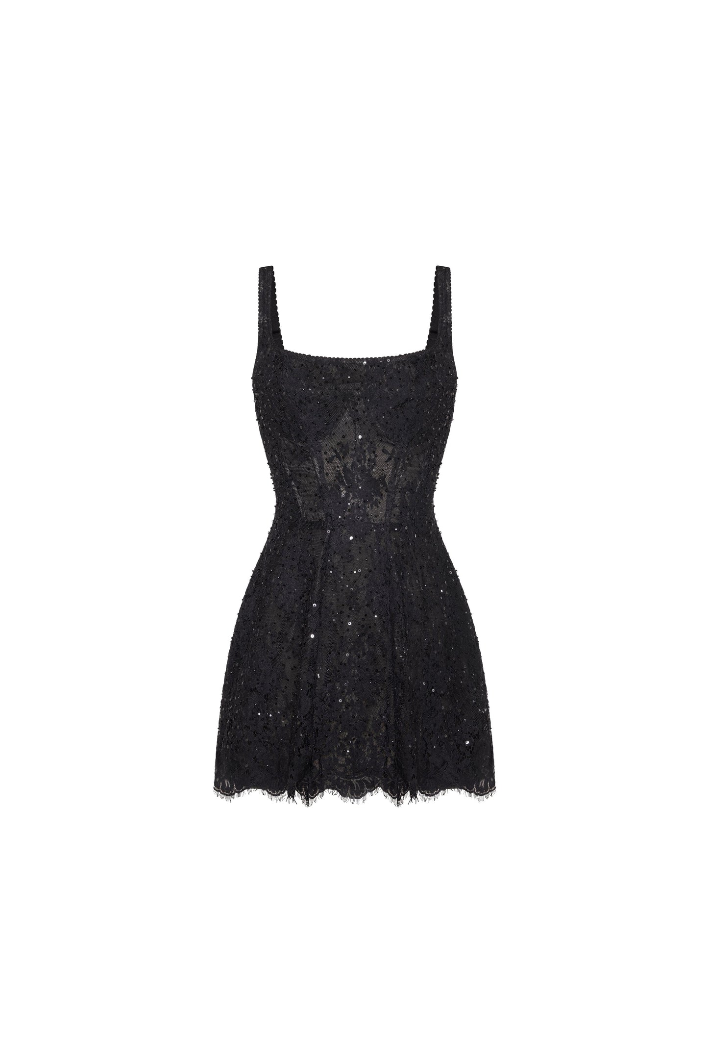 CLASSIC BLACK CORSET MINI DRESS