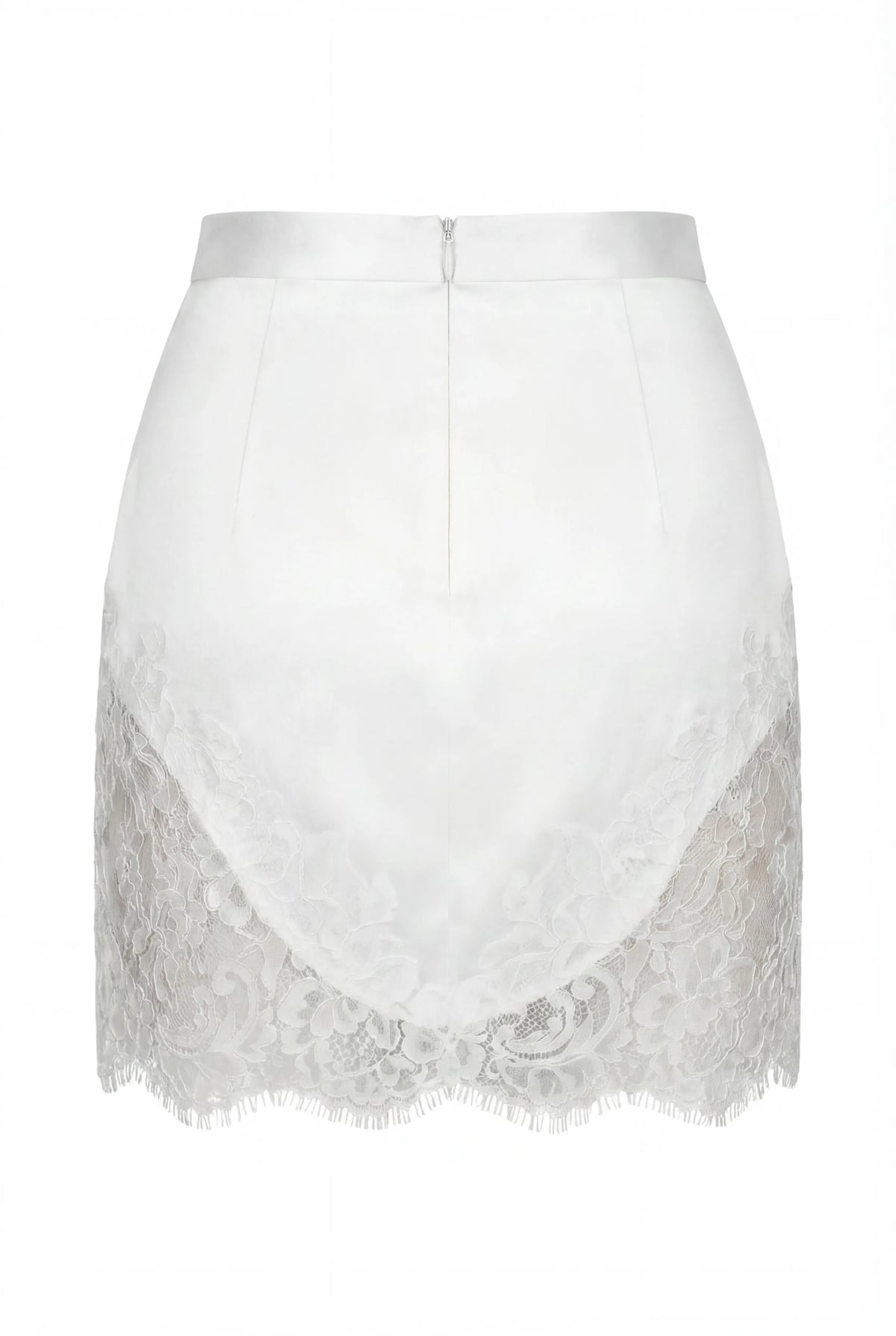 CHANTILLY LACE WHITE MINI SKIRT