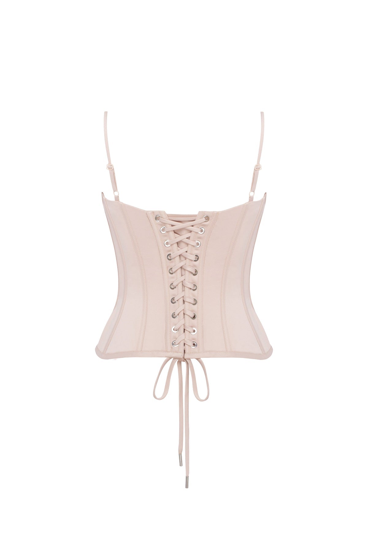 BEIGE SCULPTING LACE CORSET, PARISIENNE
