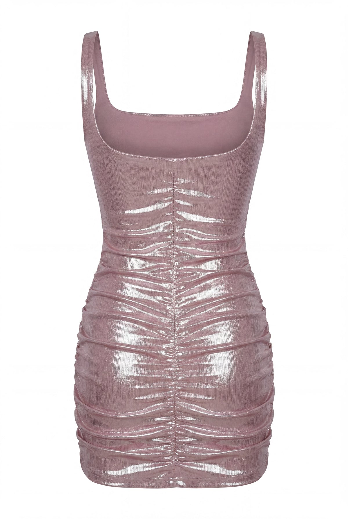 LIGHT SHIMMERING PINK MINI DRESS