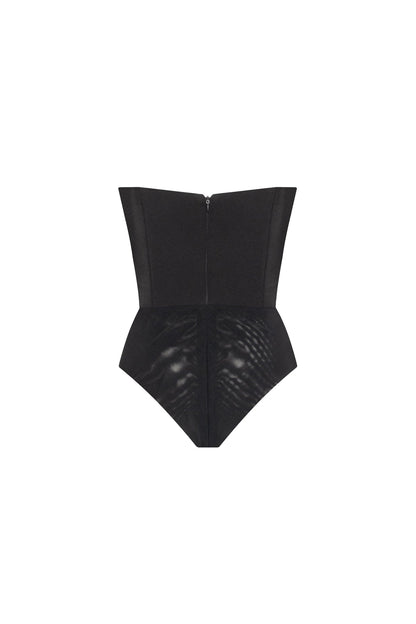 CLASSY BLACK BODYSUIT, XO XO