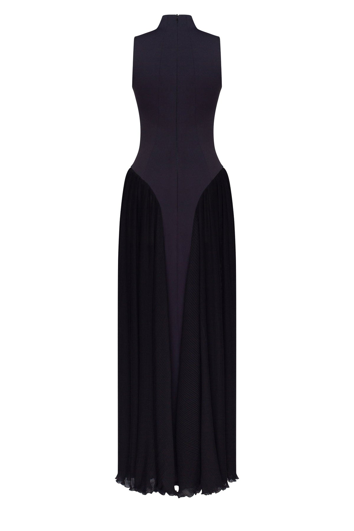 ELEGANT MOCK NECK MAXI DRESS, PARISIENNE