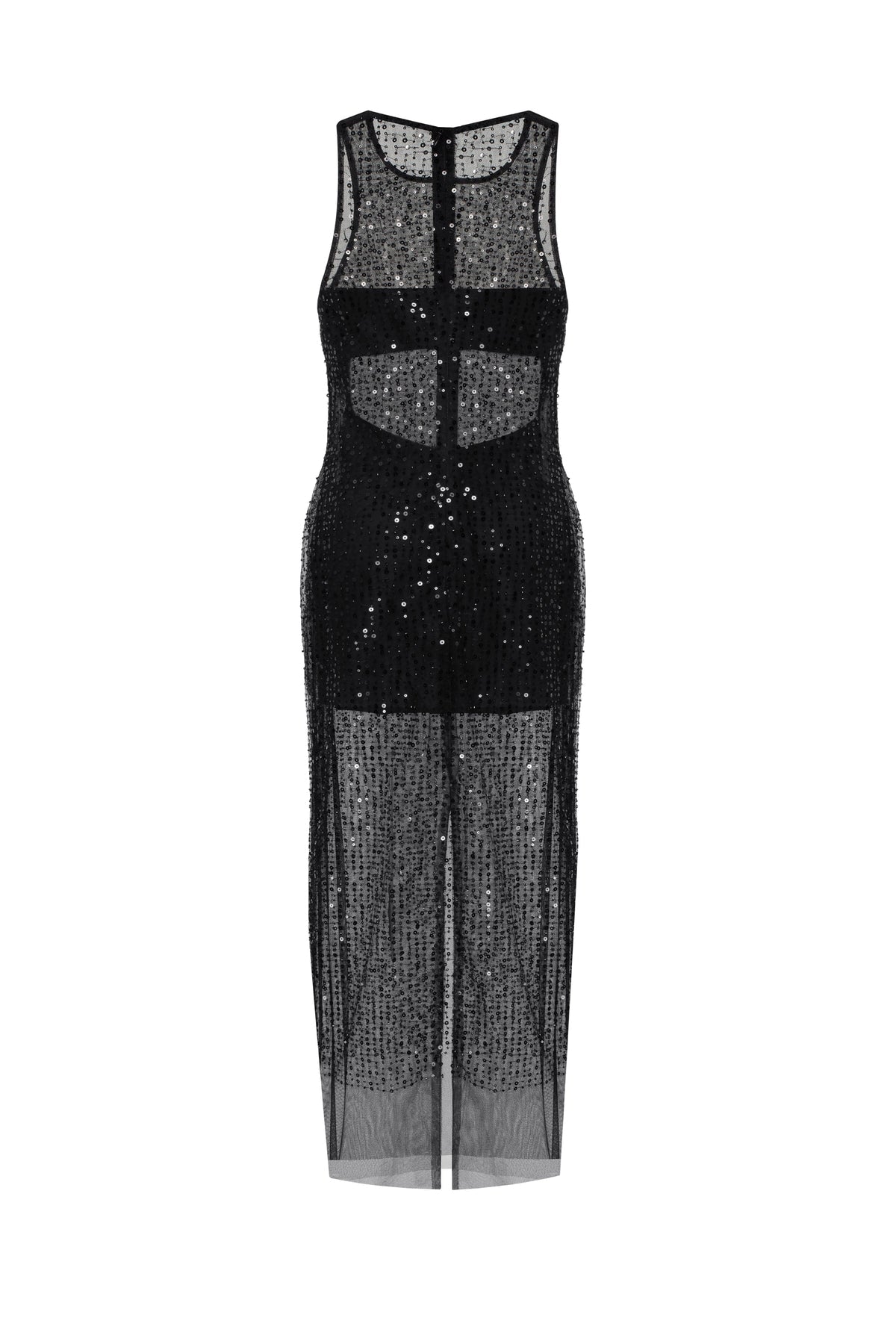 SENSATIONAL SHEER LACE MAXI DRESS, XO XO