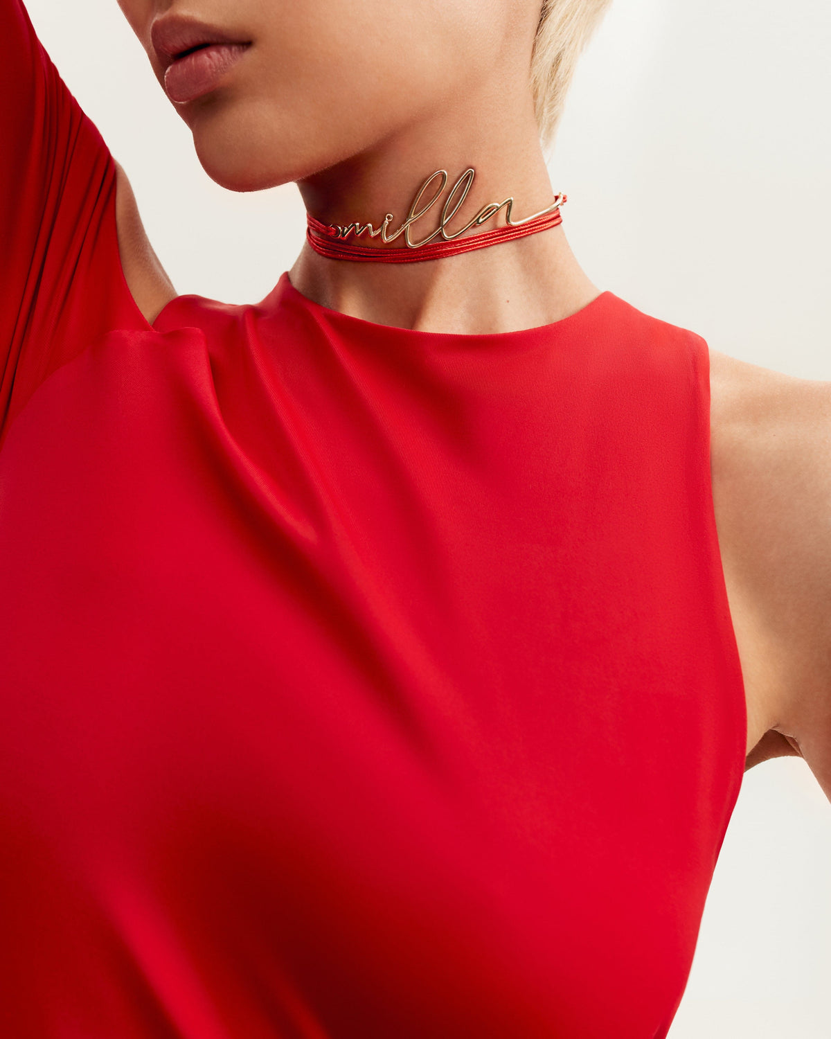 JAW-DROPPING ASYMMETRIC RED MIDI DRESS, XO XO