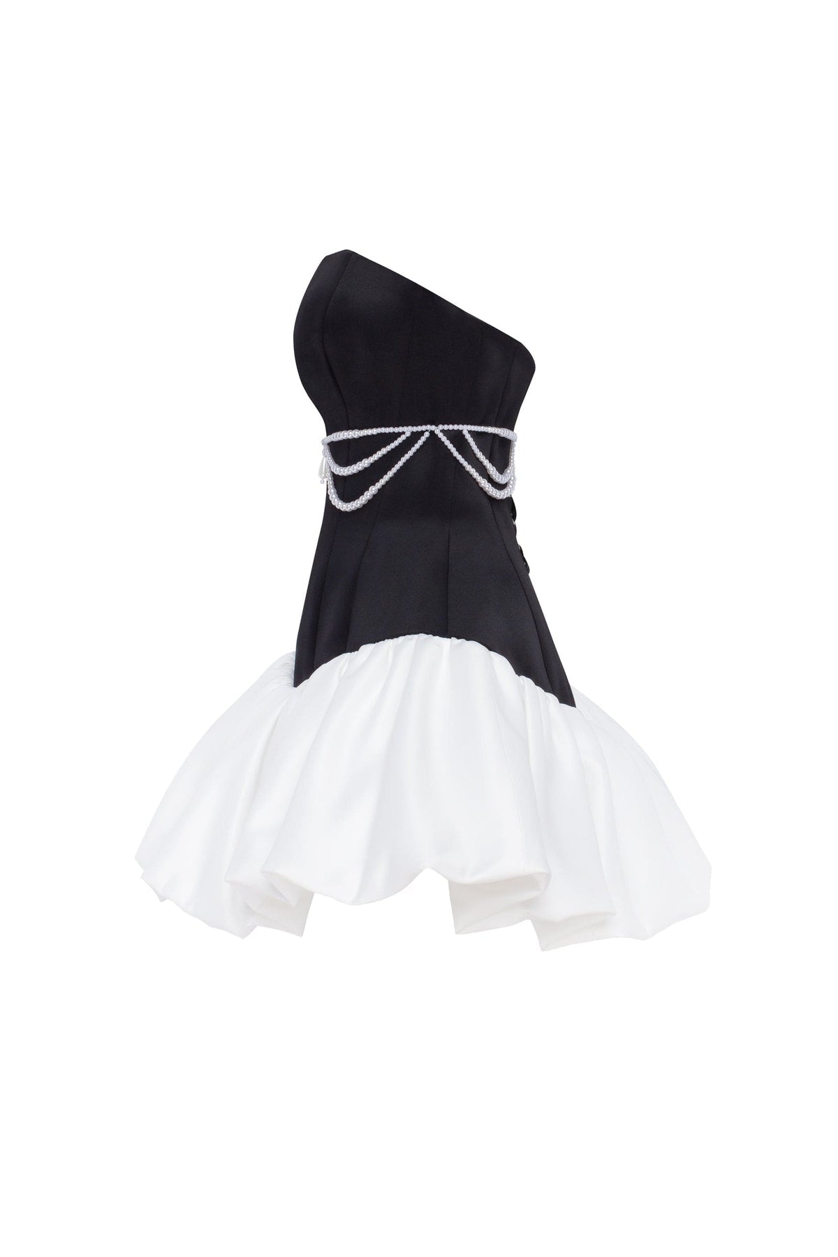SWAN-LIKE MINI CORSET DRESS, GLOW-UP