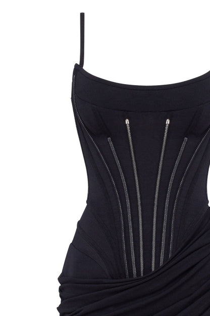 CHIC FITTED CORSET MINI DRESS, PARISIENNE