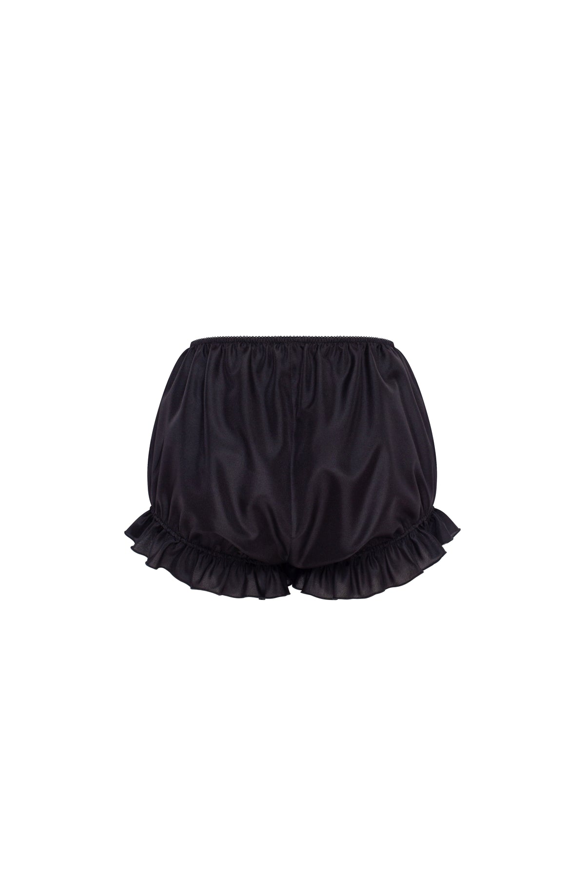 BALLOON TAFFETA BLACK MINI SKIRT, PARISIENNE