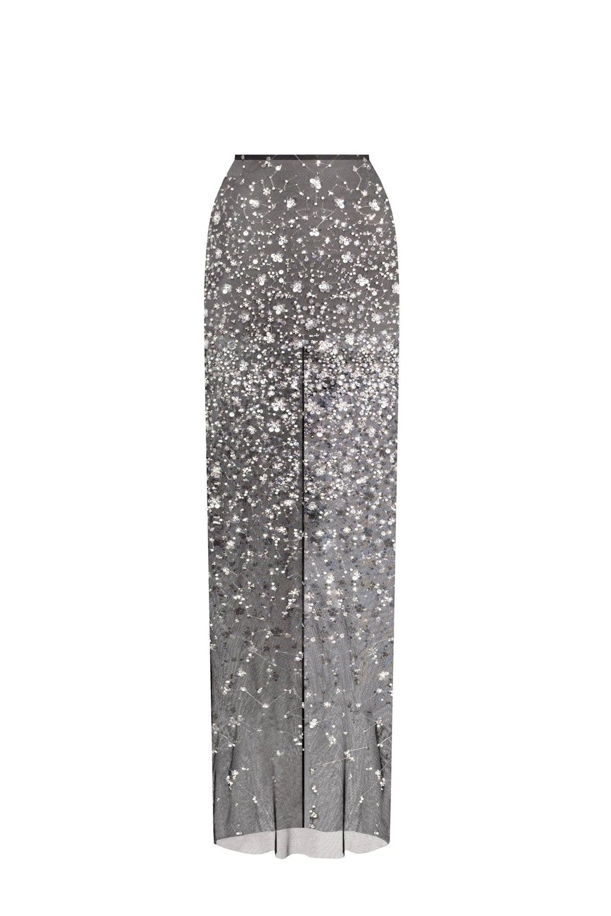 CRYSTAL-COVERED FABULOUS BLACK MAXI DRESS