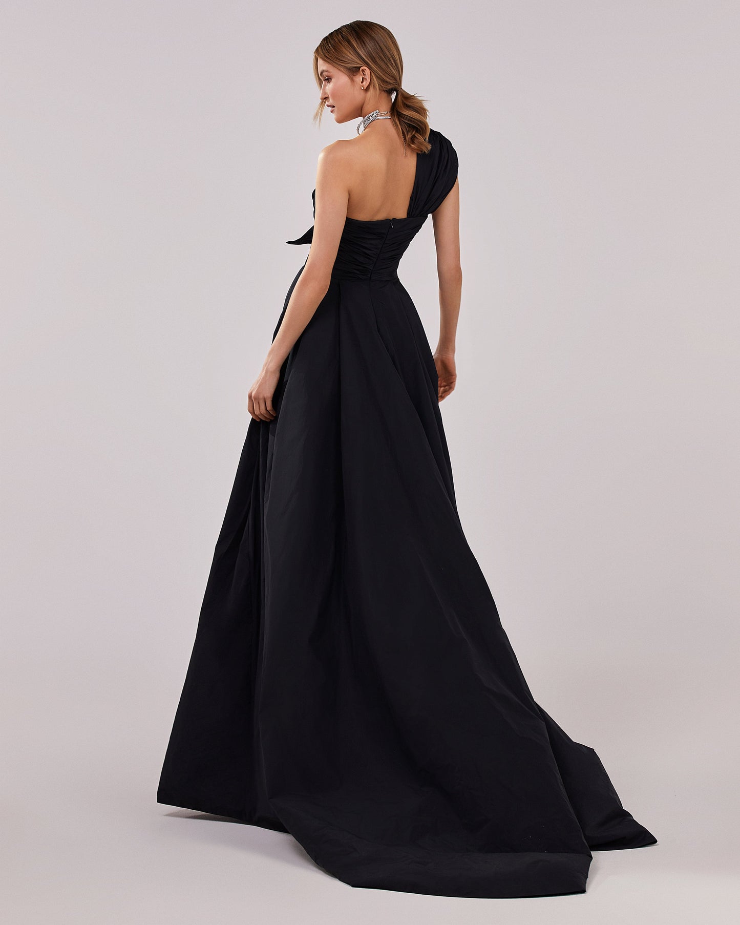 NERO TAFFETA EVENING GOWN