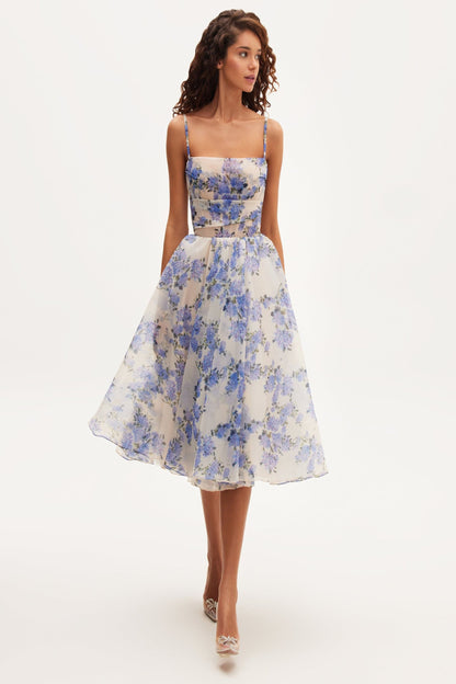 HYDRANGEA SPAGHETTI STRAP MIDI DRESS Amalthrea HYDRANGEA SPAGHETTI STRAP MIDI DRESS Amalthrea