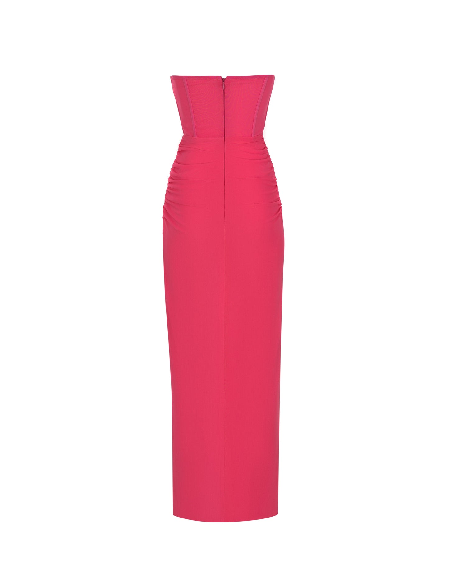 STRIKING PINK OFF SHOULDER MAXI DRESS