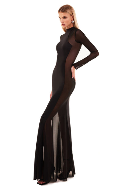 SHOWSTOPPER BLACK MAXI DRESS