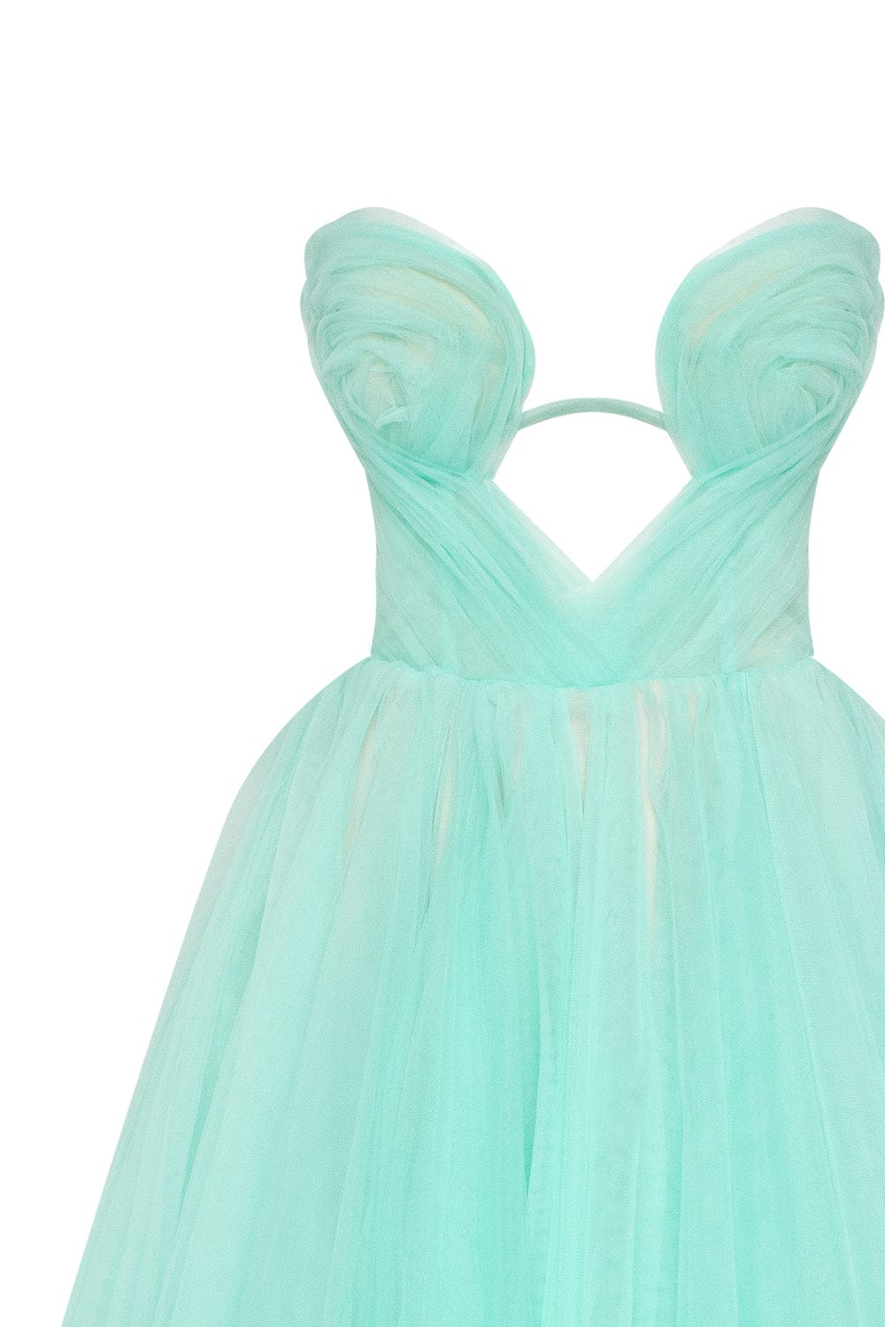 MINT GREEN TENDER MIDI TULLE DRESS