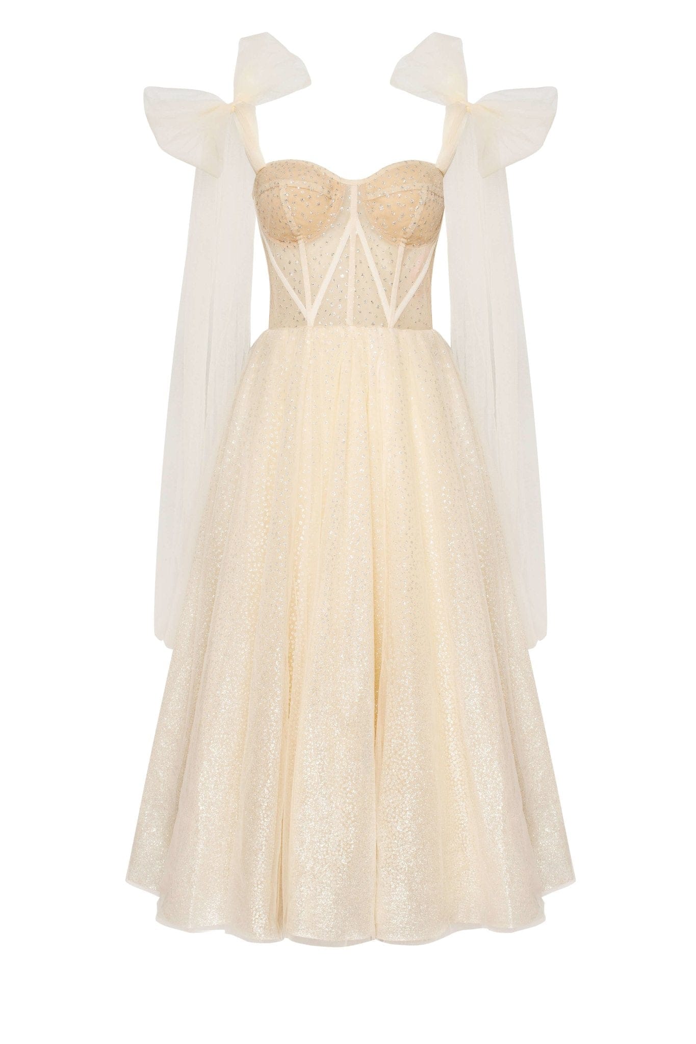 MELON SPARKLY MIDI TULLE DRESS